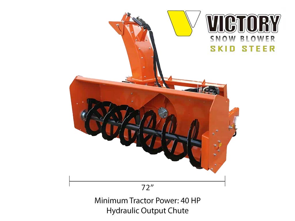 72 in SS-SB-72H Snow Blower with Hydraulic Output Chute