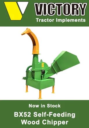 Now In Stock - BX52 Self-Feeding Wood Chipper