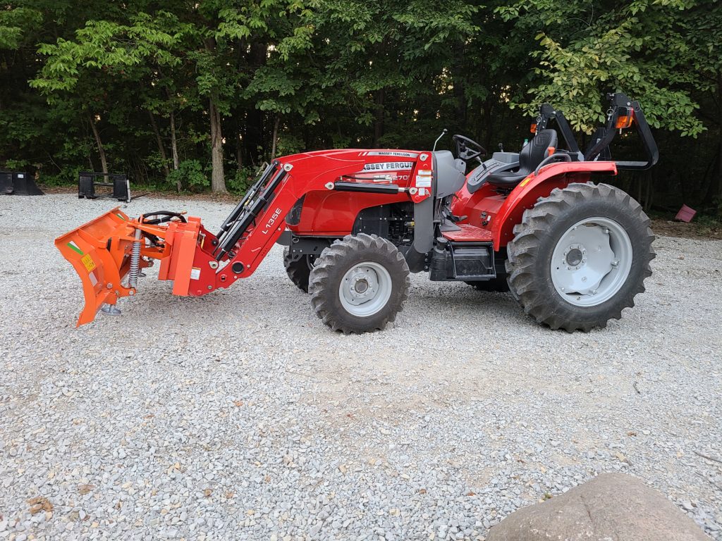 Extendable Snow Plow for Skid Steers and Mid Sized Tractors