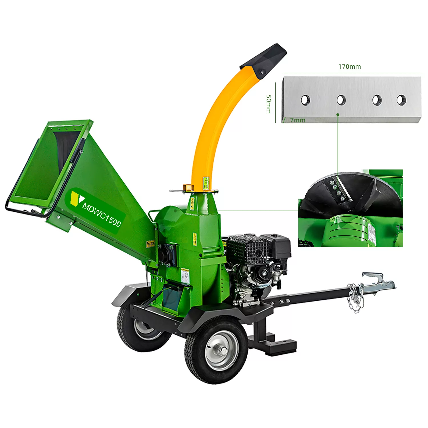 MDWC-1500 Motorized Wood Chipper-6