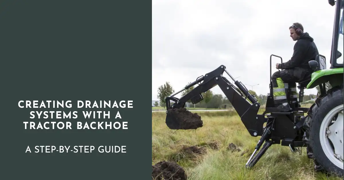 Creating Drainage Systems with a Tractor Backhoe A Step-by-Step Guide